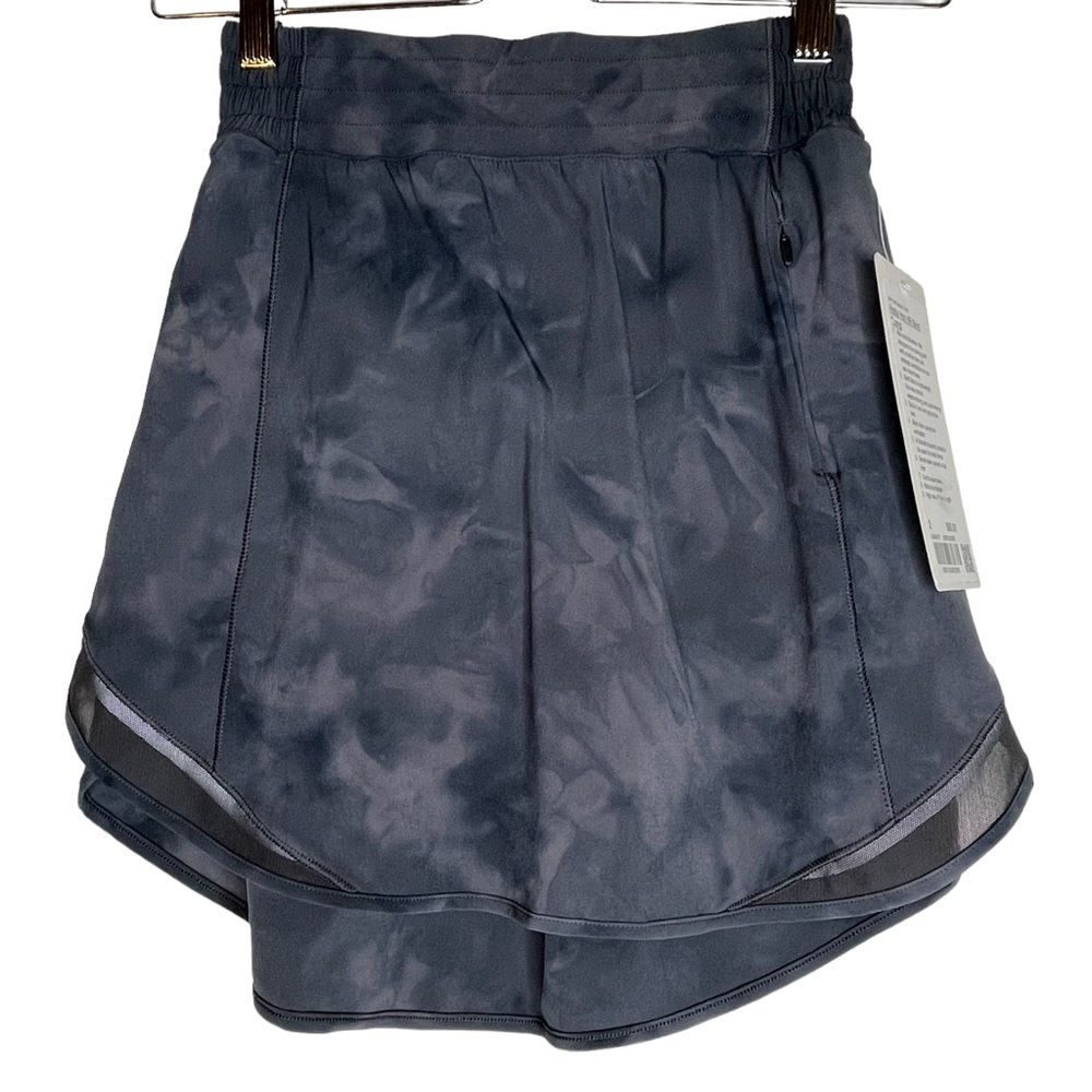 Lululemon NWT Hotty Hot HR Skirt Skort Gray Marbled Sz.2 Tenniscore Pickleball